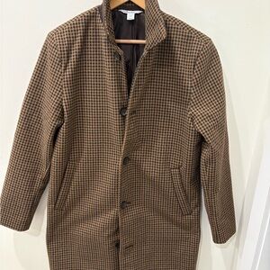 Old Navy Men's Brown Houndstooth Coat